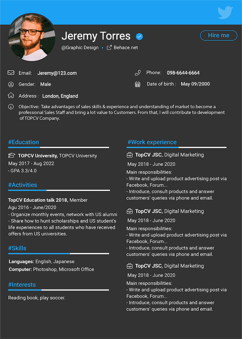 template-cv-Twittop